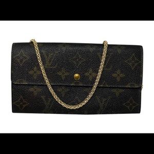 Louis Vuitton wallet with chain